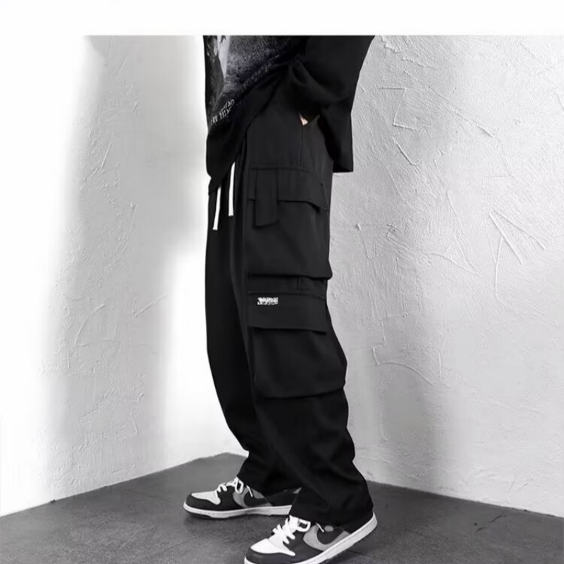 Herre joggebukser posete bukser mann herreklær treningsstudio sport butikk størrelser herrebukser klær last  y2k treningsdress joggebukser joggebukser trenings: 4xl / Svart