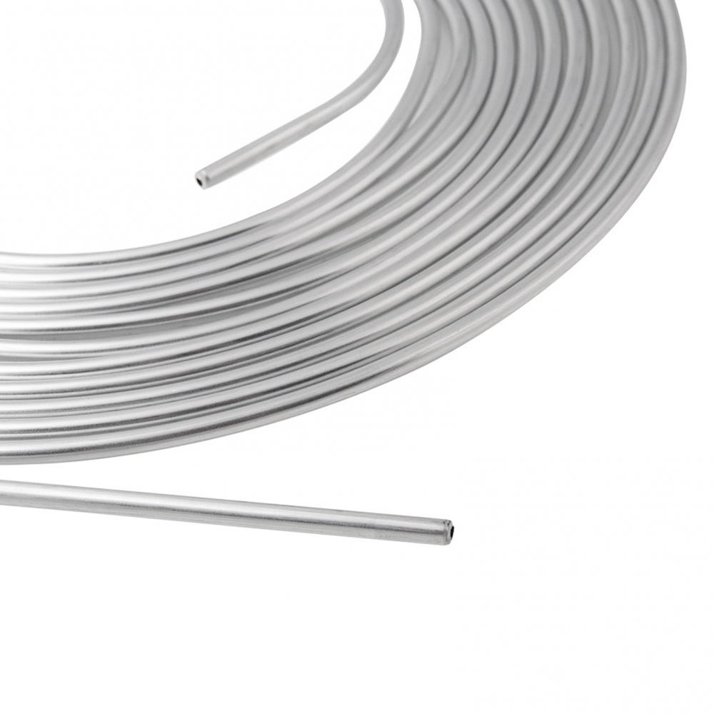 25 Feet 3/8" Galvanized Brake Line Tubing - 0.028 Wall Thickness Flexible Replacement Coil
