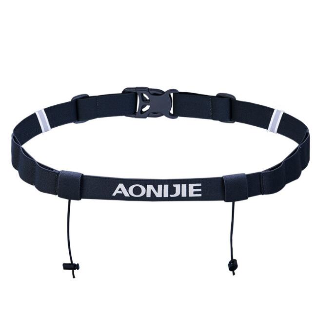 AONIJIE Running Outdoor sports Triathlon Marathon Race Number Belt With Gel Holder Outdoor Sports Running Belt