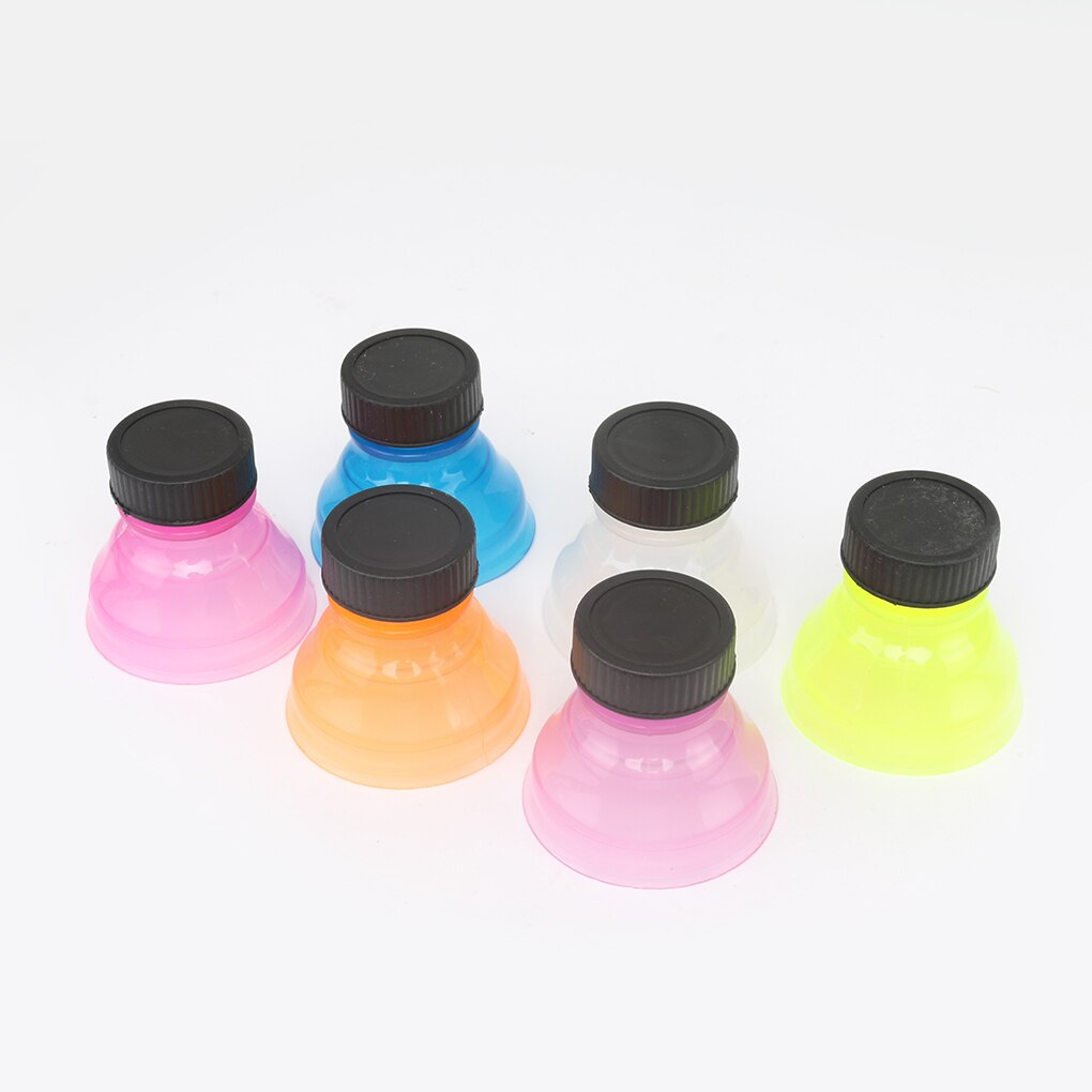 6Pcs Tops Snap On Pop Soda Can Bottle Caps Can Cover Fizz Coke Drink Soda Lid Cap Wine Bottle Stopper Flip Protector Reusable