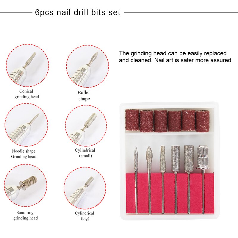 35000/20000Rpm Electric Nail Boor Manicure Machine Set Professionele Freesmachine Manicure Pedicure Nail Gereedschap Kit