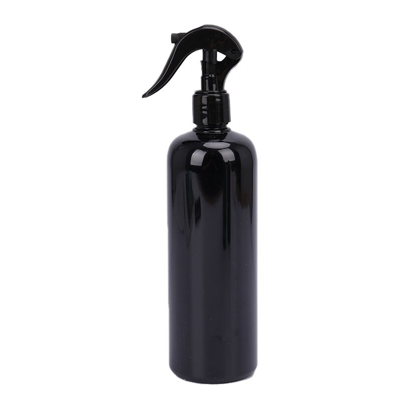 Botellas de espray de 500ml, botella rellenable Multicolor de plástico Sub-embotellado, contenedor vacío, herramienta dispensadora de maquillaje, 1 ud.: BK