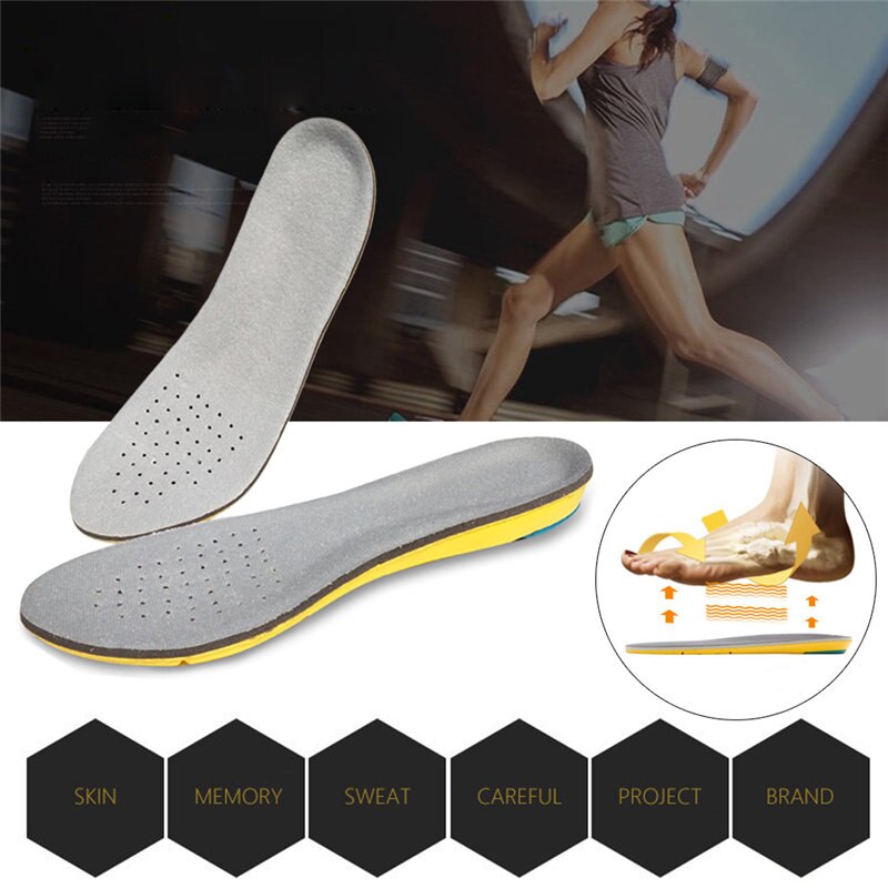 Soft Insoles Cushion Foot Care Shoe Inserts Pad Shoe Gel Cool Deodorant Orthotic Silicone Insole