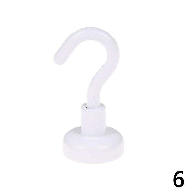 Steel Magnetic Hook Heavy Duty Magnetic Hooks Magnet Hanging Hook Powerful Neodymium Kitchen Hanging Holder: F