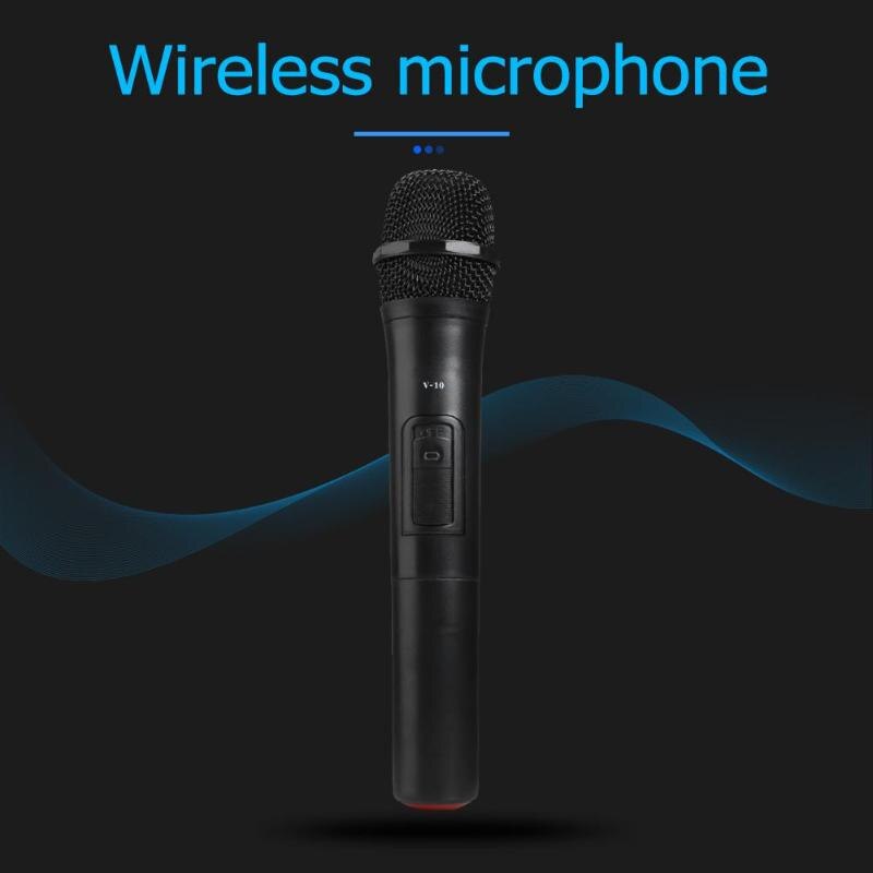 V10 Smart Wireless Microphone Handheld Mic with USB Receiver Speech Loudspeaker karaoke mic conference equipment