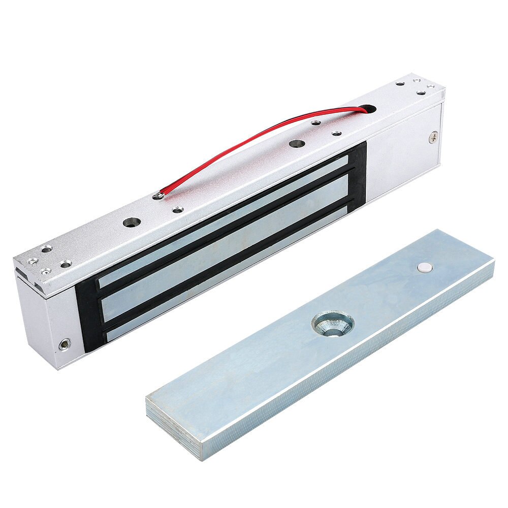 280 kg 600LB Enkele Deur 12 v Elektrisch Slot Voor Deur Magnetische Elektromagnetische Lock Holding Force Voor Toegangscontrole met LED Licht