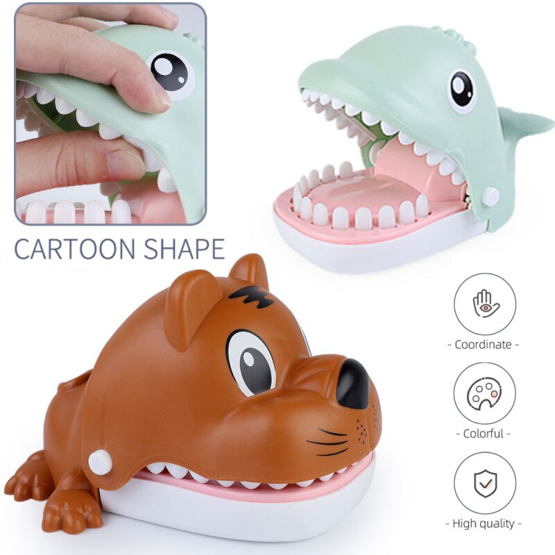 Creatieve Kleine Size Dier Tijger/Walvis Mond Tandarts Bite Finger Game Hand Bijten Speelgoed Novelty Gags Speelgoed Voor kids Play Fun