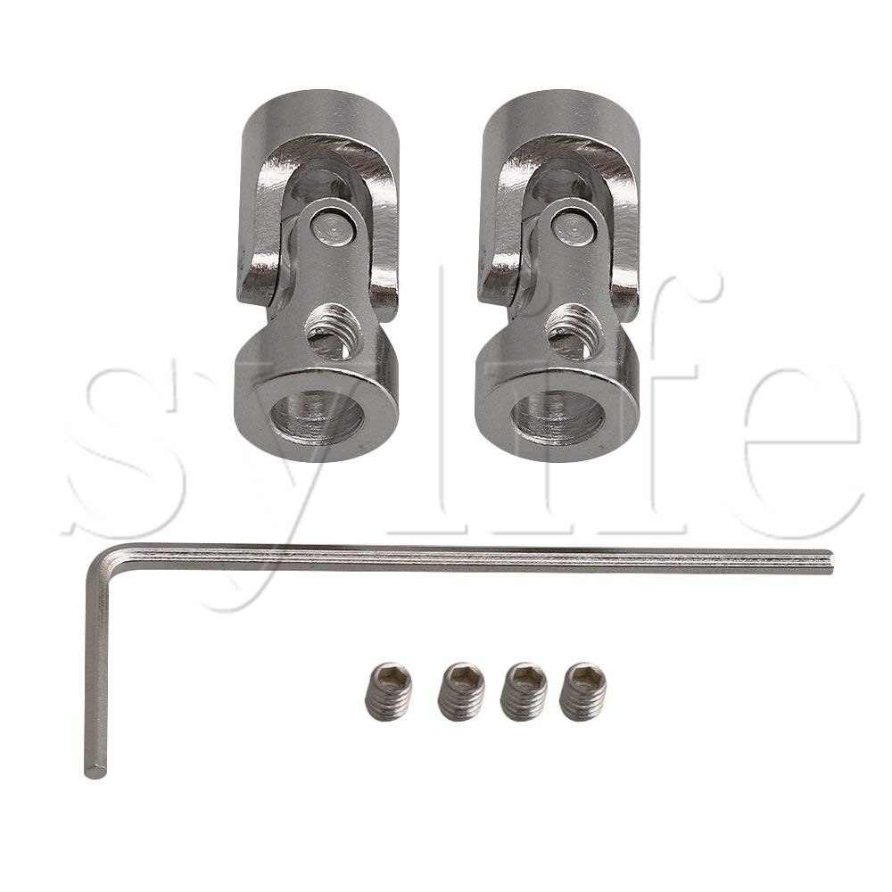 24Mm Lengte 4Mm Tot 6Mm Id Staal Draaibare Metalen Machines Joint Motor Koppeling Connector Model Auto Accessoire pak Van 2