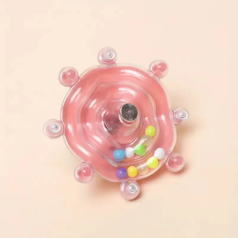 Interactief papegaaispeelgoed Vogelkooispeelgoed voor papegaaien Roterende traktatiedispenser voor mentale stimulatie en entertainment: Roze