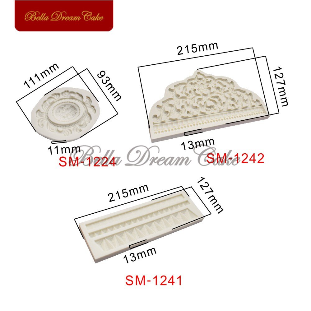 Crown Silicone Mold Cake Grens Mallen Fondant Sugarcraft Mould Voor Bruiloft Decoratie Cake Decorating Gereedschap Keuken Accessoires