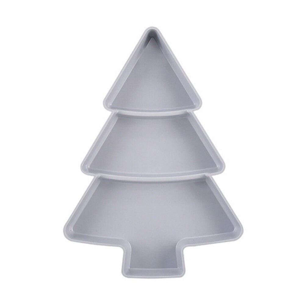 Creatieve Kerstboom Vorm Snoep Snacks Noten Zaden Droge Vruchten Plastic Platen Gerechten Kom Ontbijt Lade Thuis Keuken Benodigdheden: 2