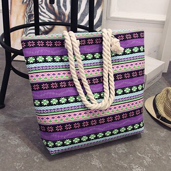 Mara 'S Droom Vrouwen Tas Bloemen Handtassen Grote Capaciteit Rits Canvas Schoudertas Winkelen Strand Tassen Pouch Feminina: F