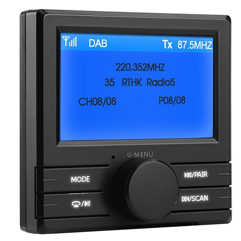 DAB 003 DAB + Boxed Digital Radio Antenna Tuner FM Transmission 3.0 Inch Display with Bluetooth, for Car Radio: Default Title