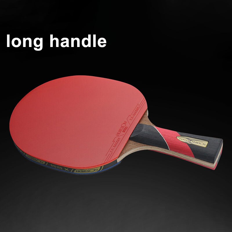 Huieson bordtennisracket 6- stjerners bordtennisracket i karbonfiber racketblad kraftig pips-in gummi tablettennis tenis pingpong flaggermus