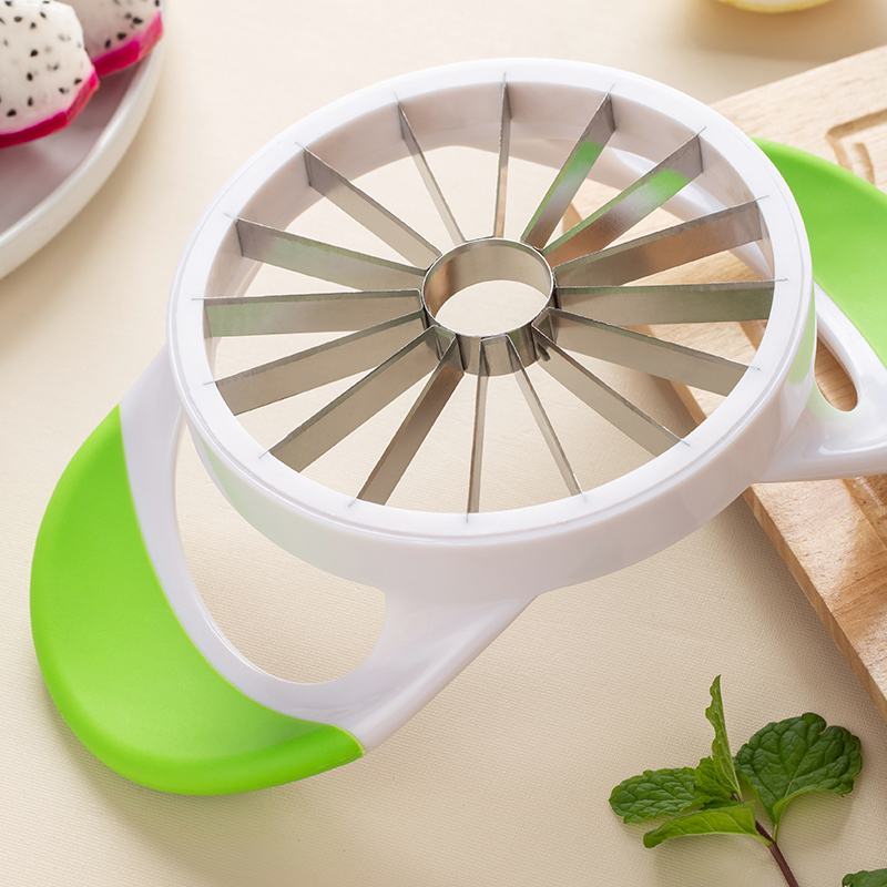 16 Bladen Roestvrijstalen Appelsnijder Snijmachine Abs Anti-Slip Handvat Fruitsnijder