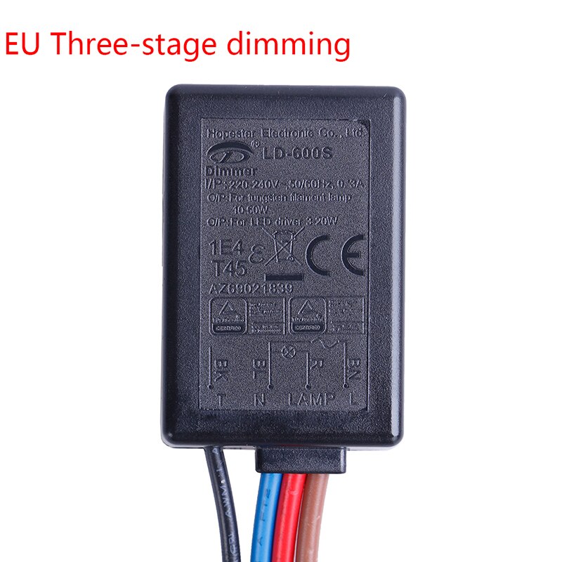LD-600S Ingebouwde 3 Manier Vinger Touch Dimmer 25 ~ 150W Voor Tungslen Filament Lamp Of 3-25W Led Licht Ingang 220-240V Ac: EU2
