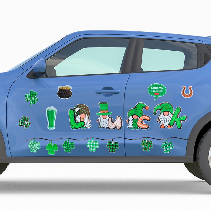 Garagedeur Decoratieve Sticker Met Magnetische Koelkast Reflecterende Decals Party Supply NIN668