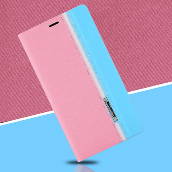 Luxus PU Leder Fall Für Umidigi Power 3 Flip Fall Für Umidigi Power 3 Telefon Fall Weichen TPU Silikon Zurück abdeckung: Pink