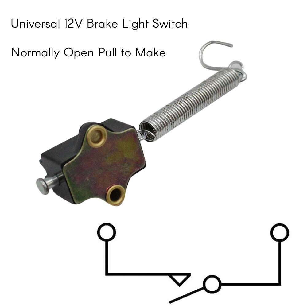 Universal 12V Brake Light Switch Normally Open Pull to Make Car Accessories