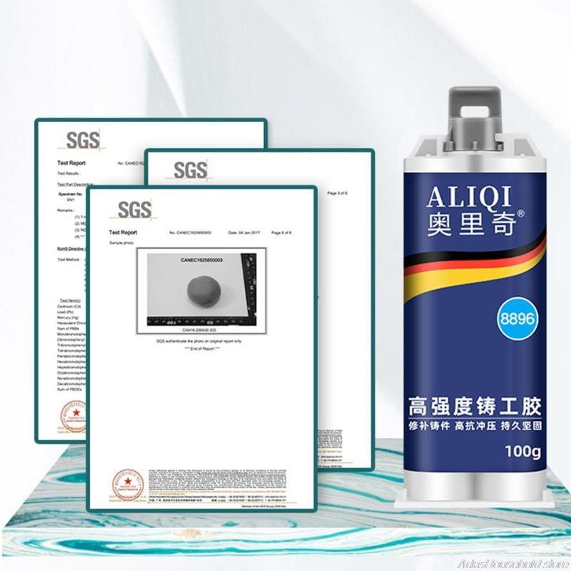 Pegamento de reparación de Metal resistente al calor Industrial, pasta de reparación de Metal de soldadura en frío, adhesivo estructural acrílico de doble potencia,