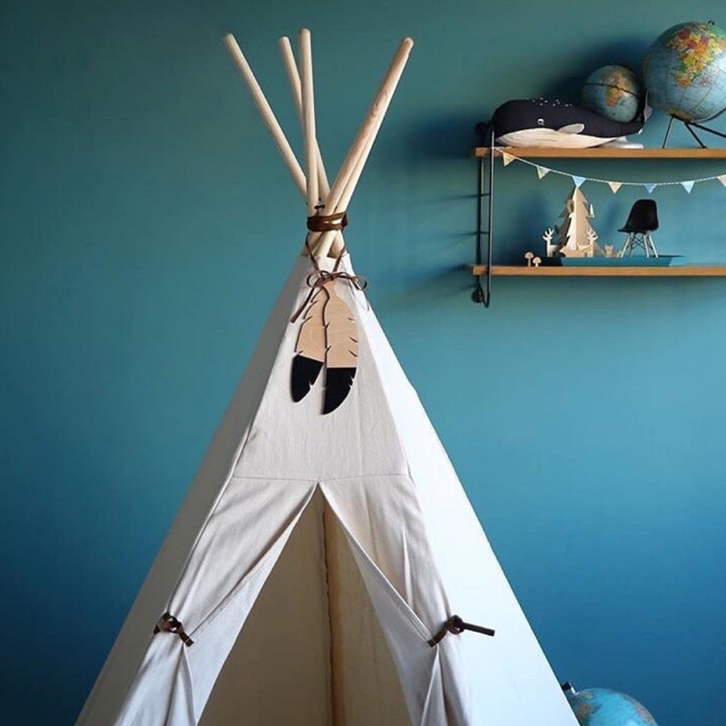 Windgong Muur Opknoping Kinderen \ 'S Room Bed Tent Veren Ornament Wanddecoratie
