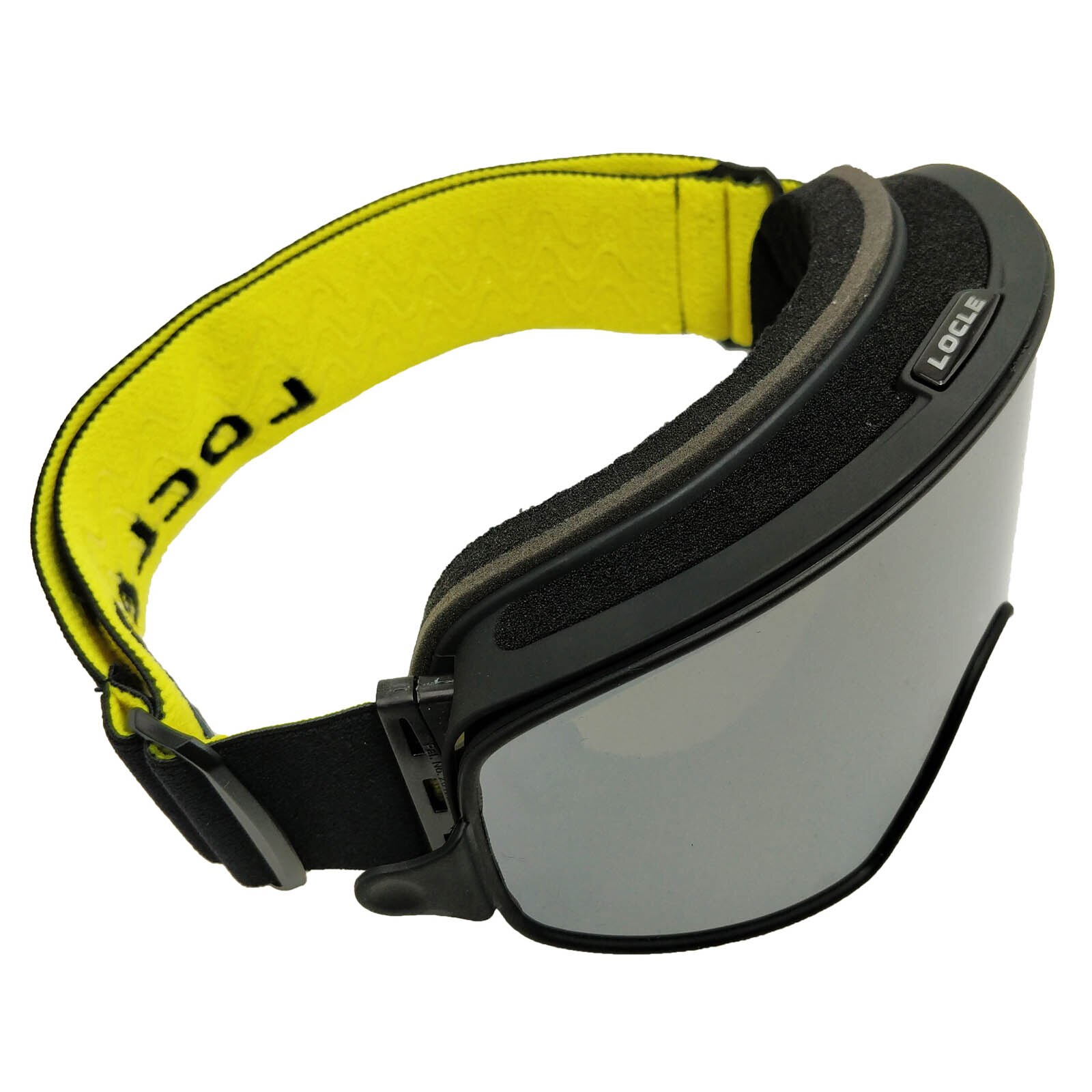 Locle Magnetische Skibril 2 In 1 Mannen Vrouwen Snowboard Bril Skiën Bril Brillen Sneeuw Anti-Fog Ski Masker: Silver without Box