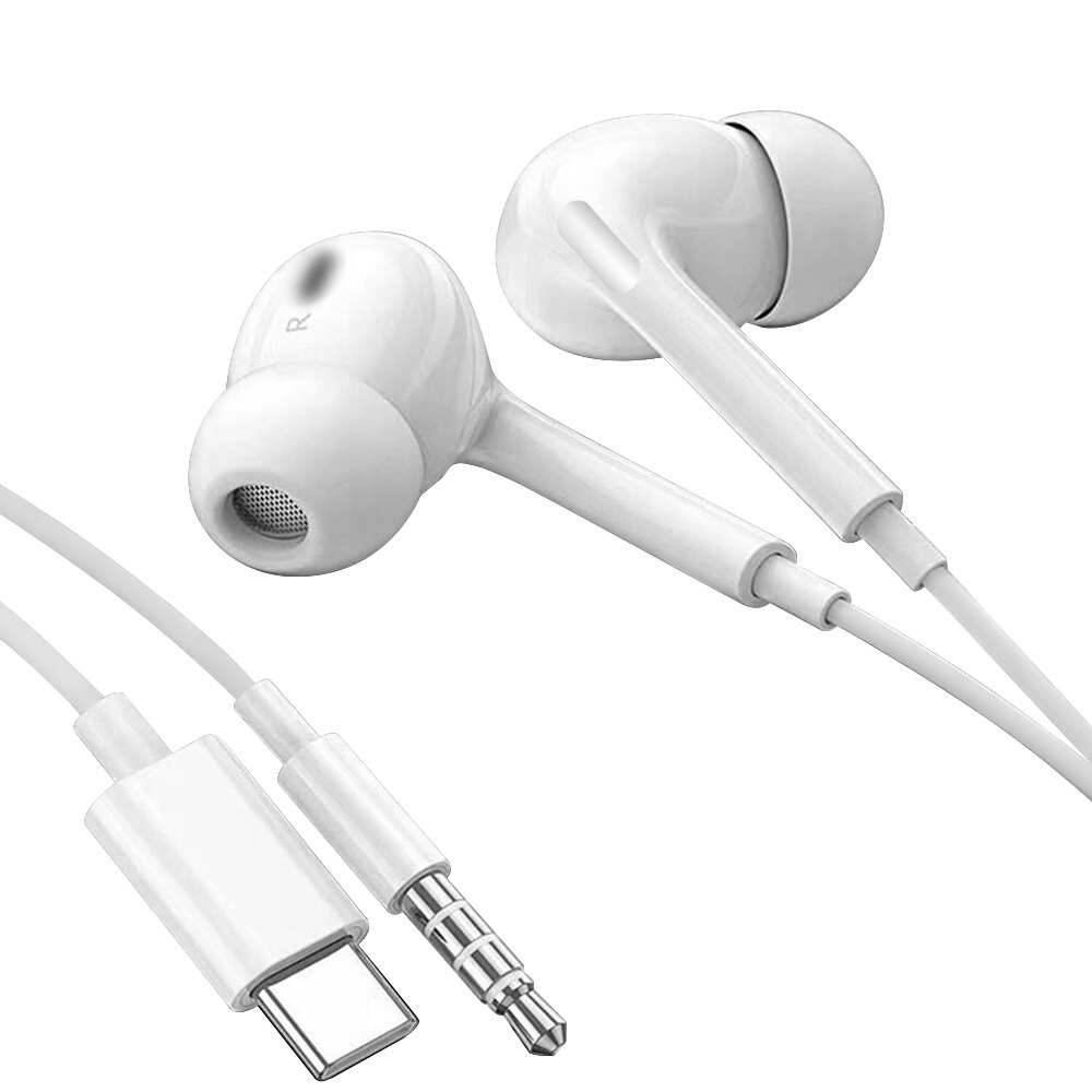 Azimiyo ST1 Oortelefoon Zware Bas Bedrade Type C 3.5Mm In Ear Met Microfoon Voor Telefoon Computer Headset Stereo Oortelefoon voor Xiaomi 11