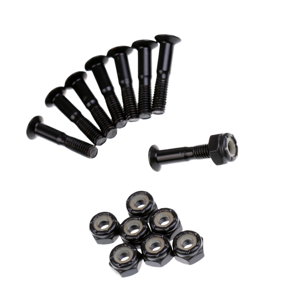 8pcs/lot 31mm Skateboard Hardware Screws Nuts Skateboard Longboard Truck Hardware Set Skateboarding Replacment Accesories