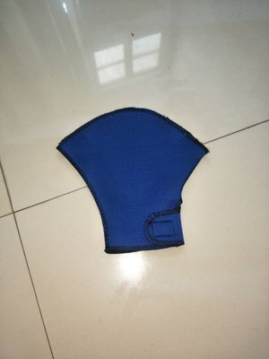 1 Pair Sphere Webbed Swim Gloves Surfing Swimming Sports Paddle Training Fingerless Gloves: Blue / L