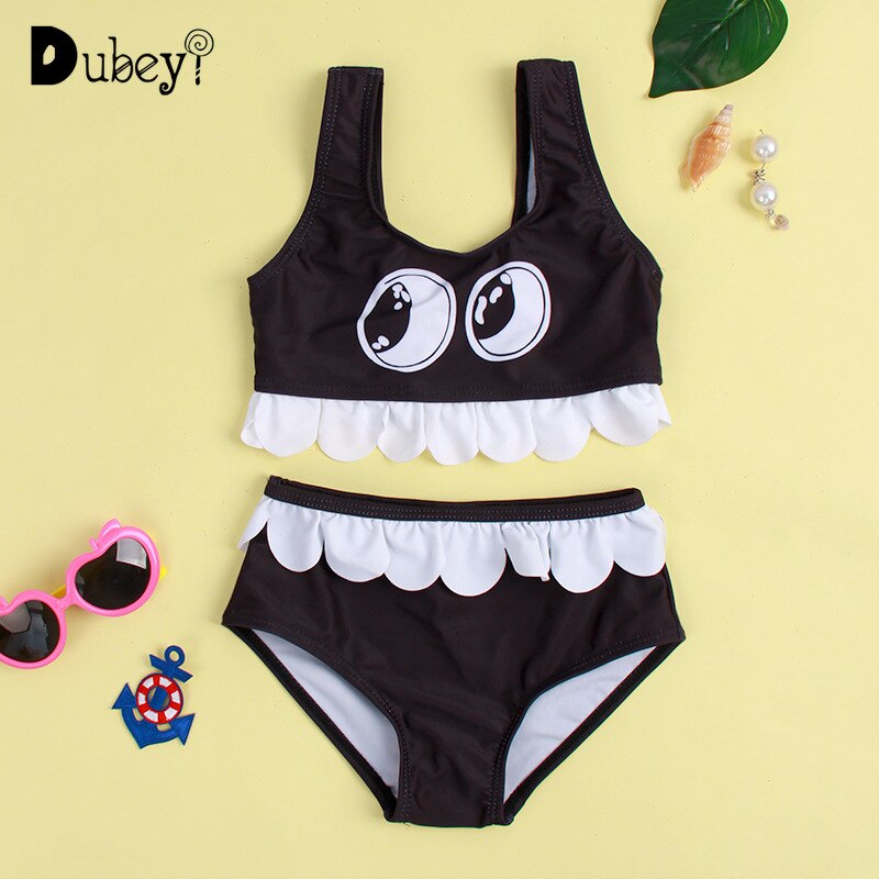 Toddler Girl Bathing Suit Two Piece Girls Swimwear Cute Little Girl Bikini Swim Wear Beach Cover Up Girls Swimsuit
