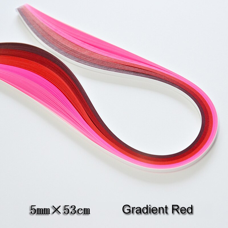 Quilling Quilling Papier einstellen Insgesamt 900 Streifen 9 Arten Gradienten Farben für Heimat Klassenzimmer Einkaufen Hochzeit Dekorationen: rot(5 Farben)