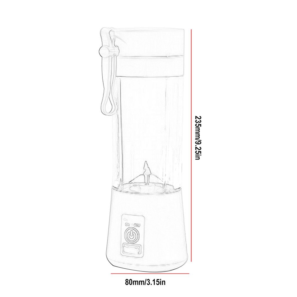 Multi-fonction presse-agrumes ménage électrique presse-agrumes 6 lames Portable Mini charge jus tasse anglais emballage