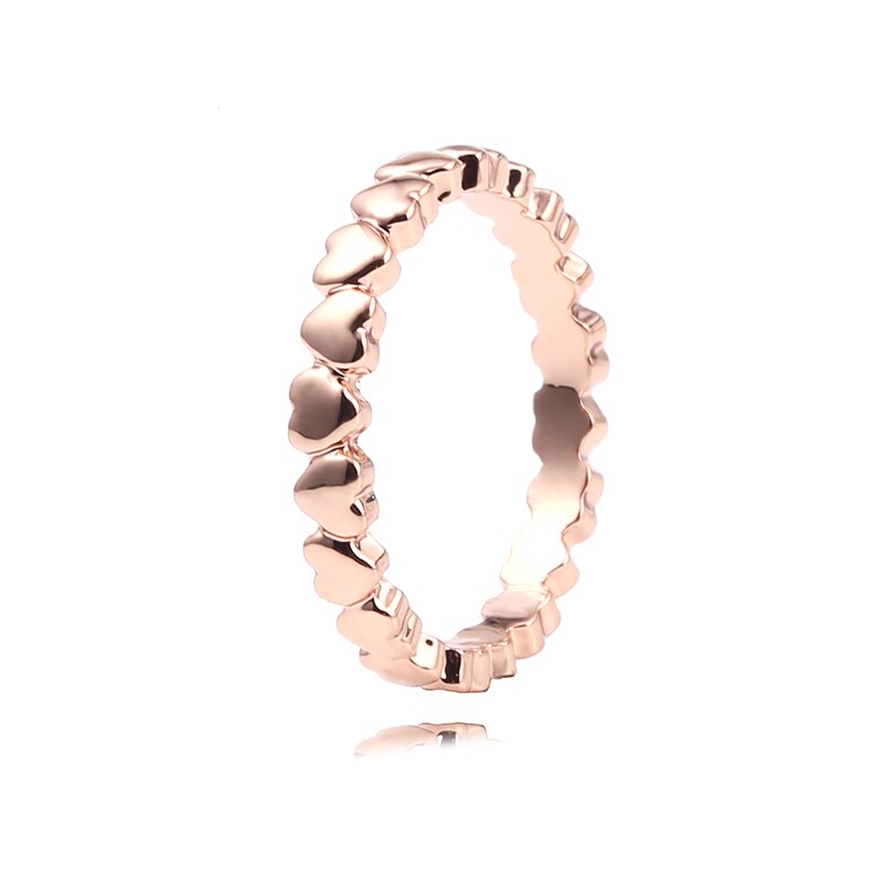 BAOPON-Anillo de clásico para mujer, de personalidad, plateado, en forma de corazón, joyería sencilla