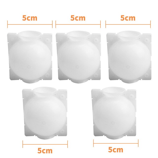 5pcs Plant Rooting Ball Grafting Rooting Growing Box Breeding Case For Garden Plant High-Pressure Propagation Box: 5PC white 5cm