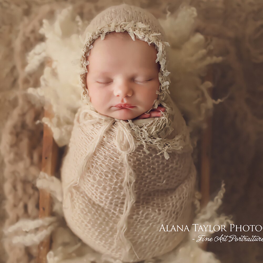 Ropa de fotografía para niños y recién nacidos, gorro de envoltura de encaje, accesorios de fotografía para sesión de estudio, accesorios de ropa
