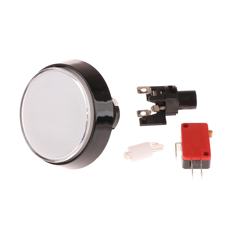 Arkade-Geschmack, 60mm dc 12v große runde LED-tasten , 5- farbiger mikroschalter, automatischer zurücksetzen-knopf für Arkade-automaten: Lila
