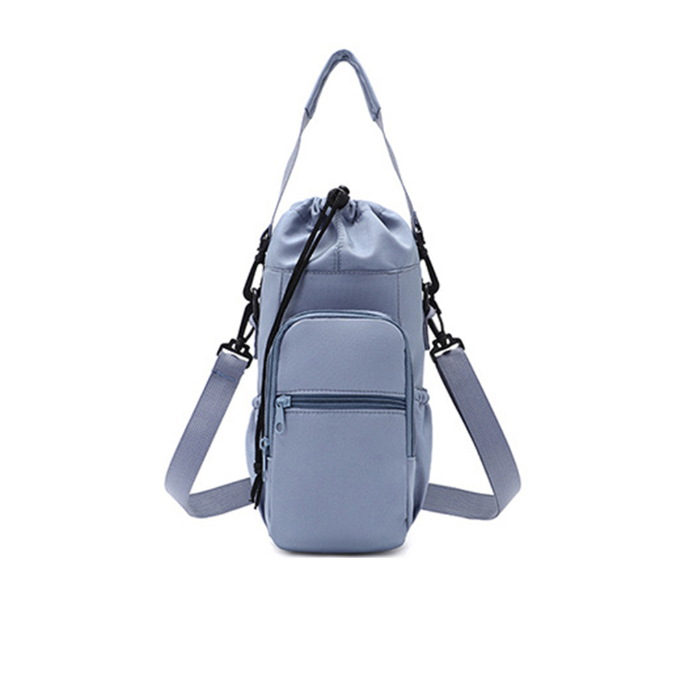 Water Bottle Holder with Strap, Insulation Water Bottle Carrier Bag with Phone Pocket, Water Bottle Sling Bag Crossbody: light green