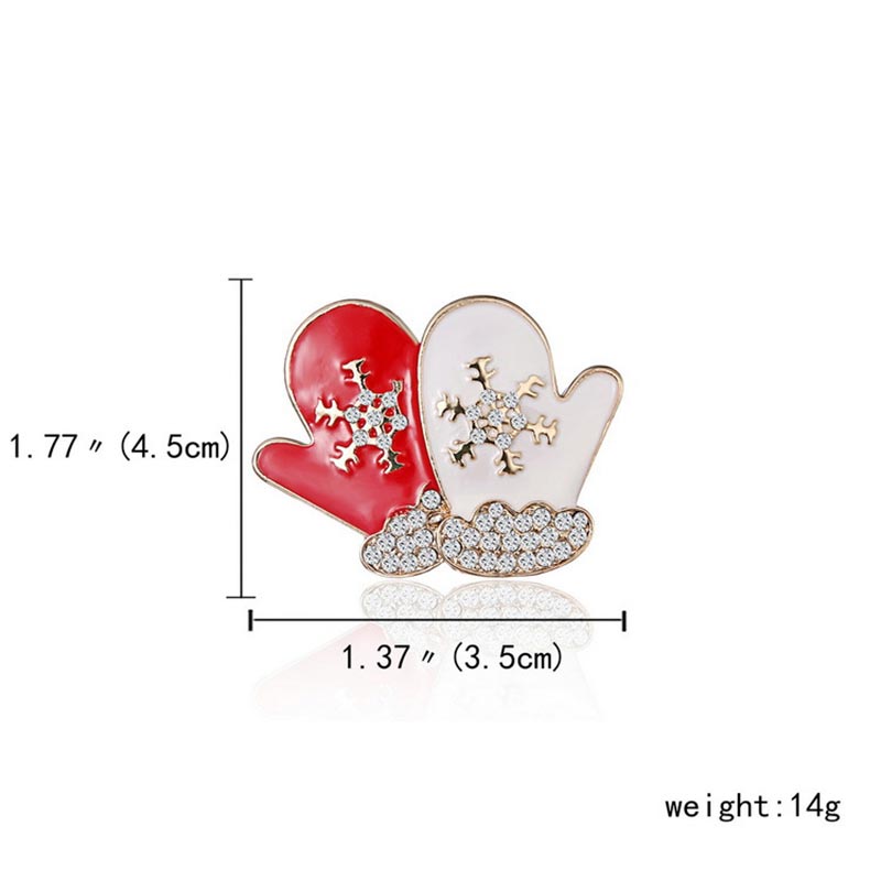 6pcs Christmas Brooches Pin Bagde bodice Brooch Safety Pins for DIY craft Christmas tree Pin santa claus brooches Clothing Decor: 14