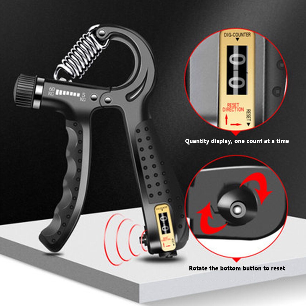 Gym Fitness Hand Grip Men Adjustable Finger Heavy Exerciser Strength for Muscle Recovery Hand strengthener Gripper Trainer