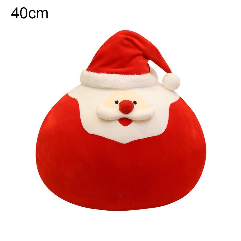 Oreiller doux et épais en peluche pour animaux, fournitures de jouets en forme d&#39;élan pour noël: 40cm Santa Claus