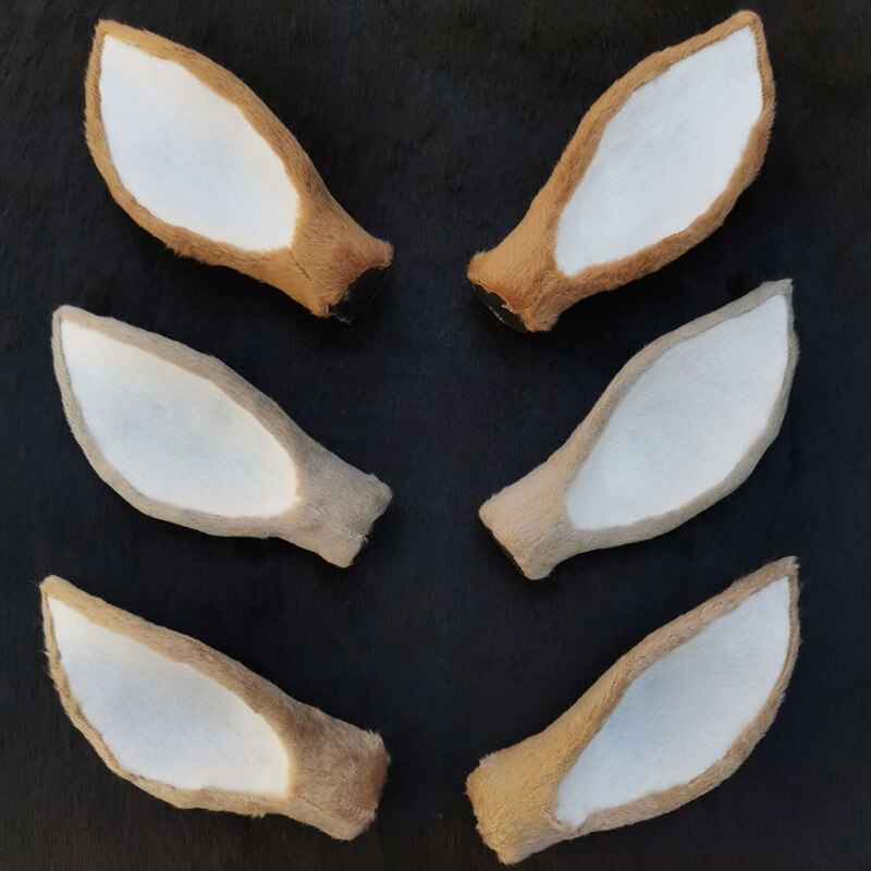 1 Pair Simulation Deer Ears DIY Headgear Accessories Wedding Photography Props Performance Cute Christmas Decorations