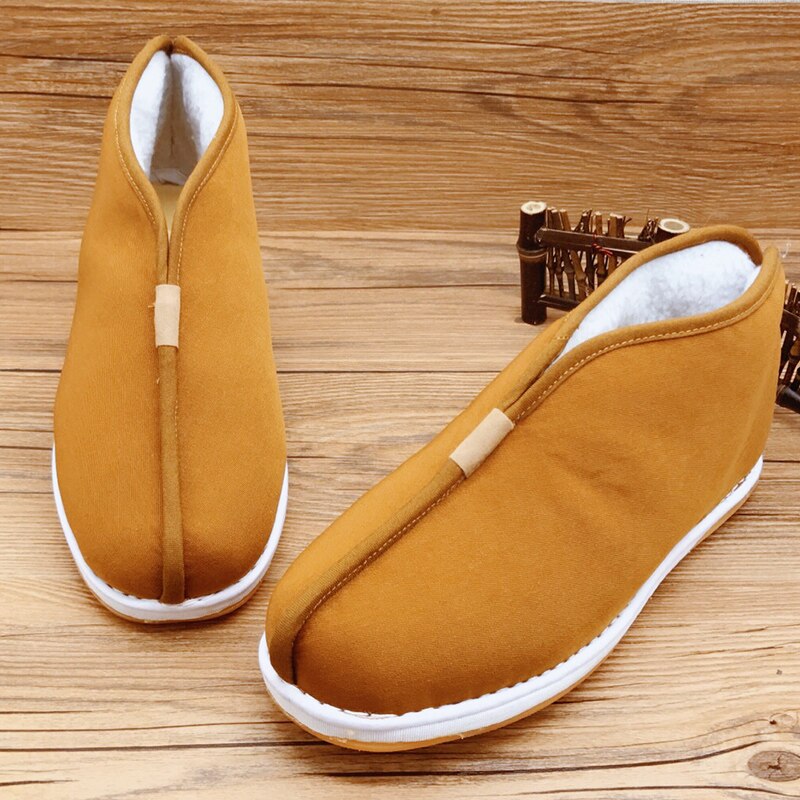 Moine chaussures hiver peluche coton chaussures moine coton chaussures hommes haut épaissi antidérapant moine coton chaussures moine chaussures coton