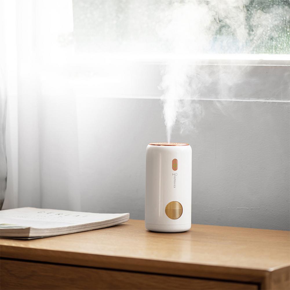 Button Control USB Portable Mini Humidifier Two Spray Modes Air Dampener Safe for