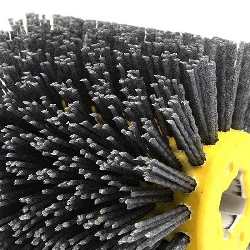 1 pièces Nylon abrasif fil Dupont tambour polissage roue brosse électrique pour le travail du bois des métaux 120*100*19mm