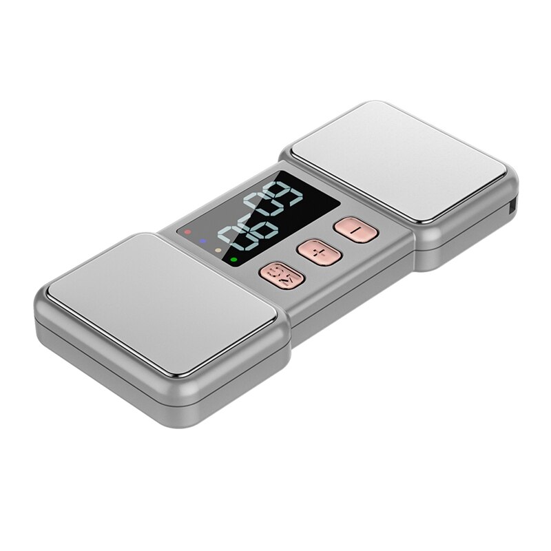 Elektrische Hand Massage Apparaat Palm Vinger Massager Magnetische Therapie Pulse Pijnbestrijding Tool Gezondheidszorg Ontspanning: Lce grijs