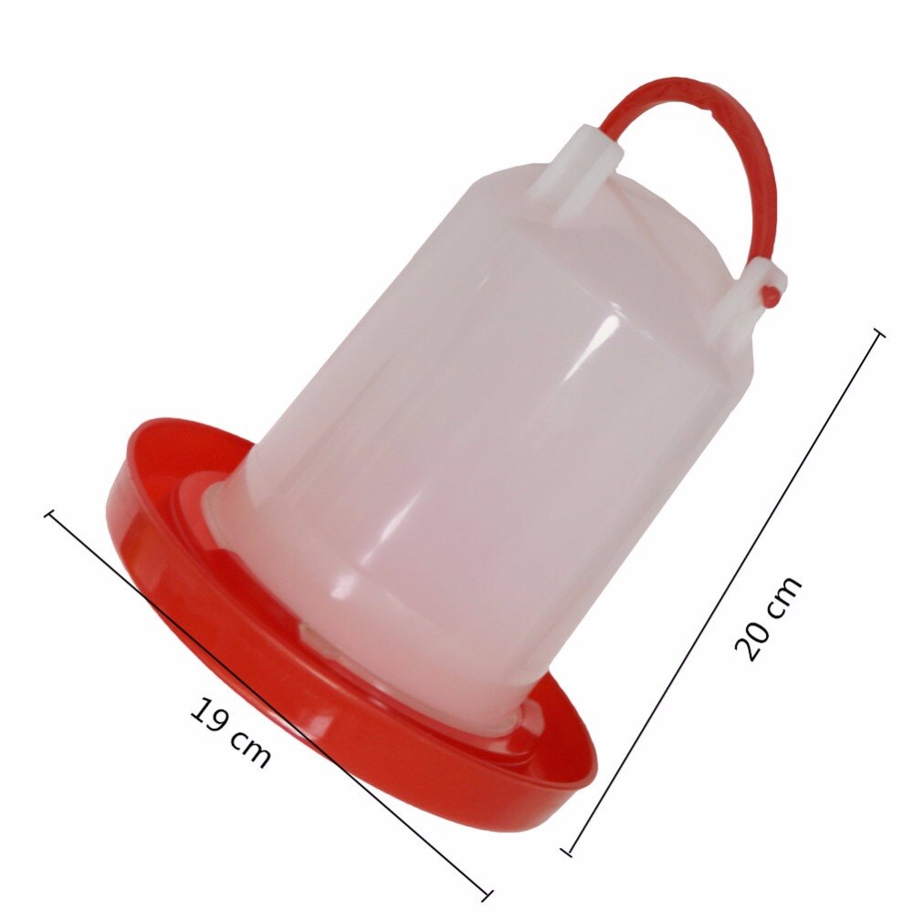 1.5 kg Chicken feeder barrel Water bucket Quail drinking Bird equipment Waterer Feeding