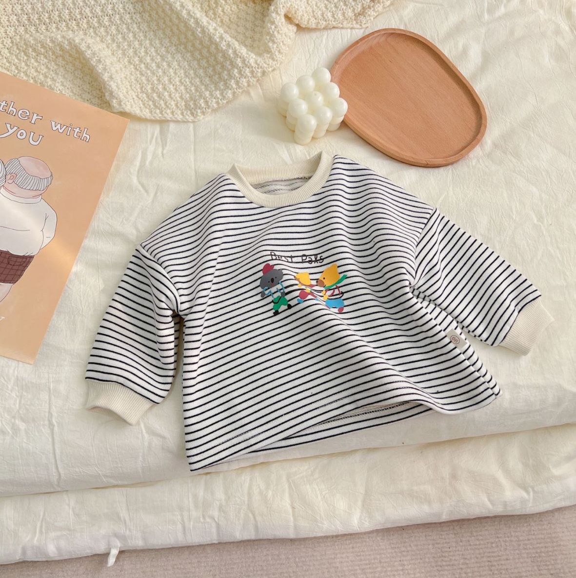 Mango Kids gestreepte blouse wit/geel