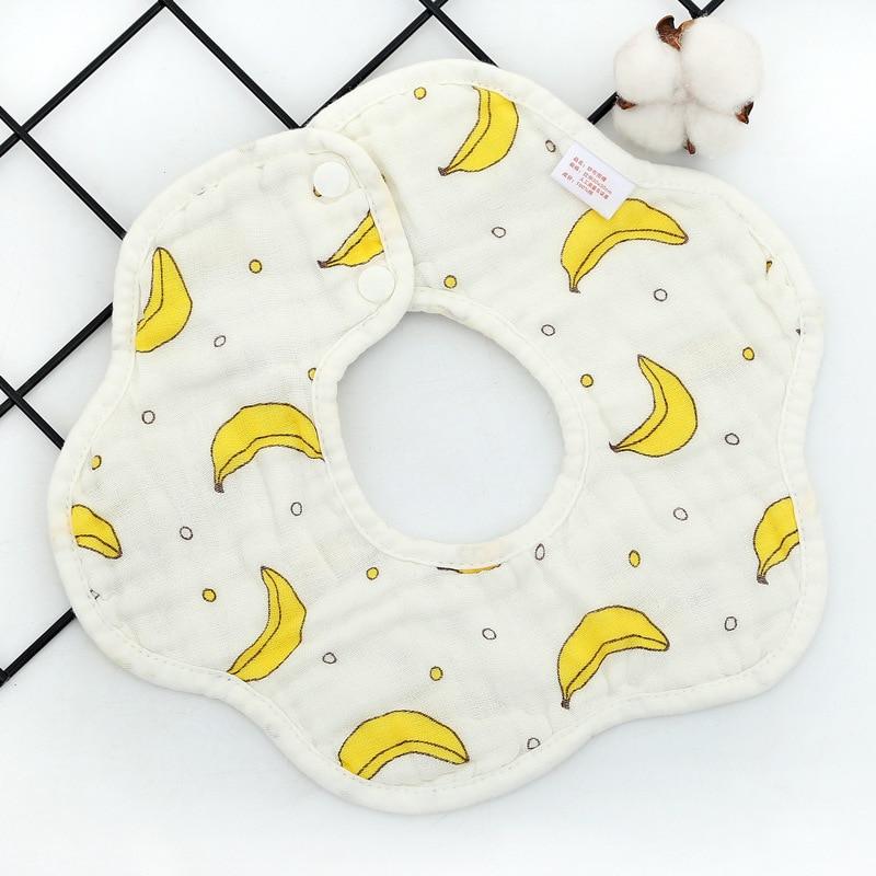 Slabbers 360 Graden Roterende Katoen Slabbetjes Cartoon Print Speeksel Handdoek Gaas Mousseline Katoen Bandana Slabbetjes Jongens Meisjes Voeden Schort: 35