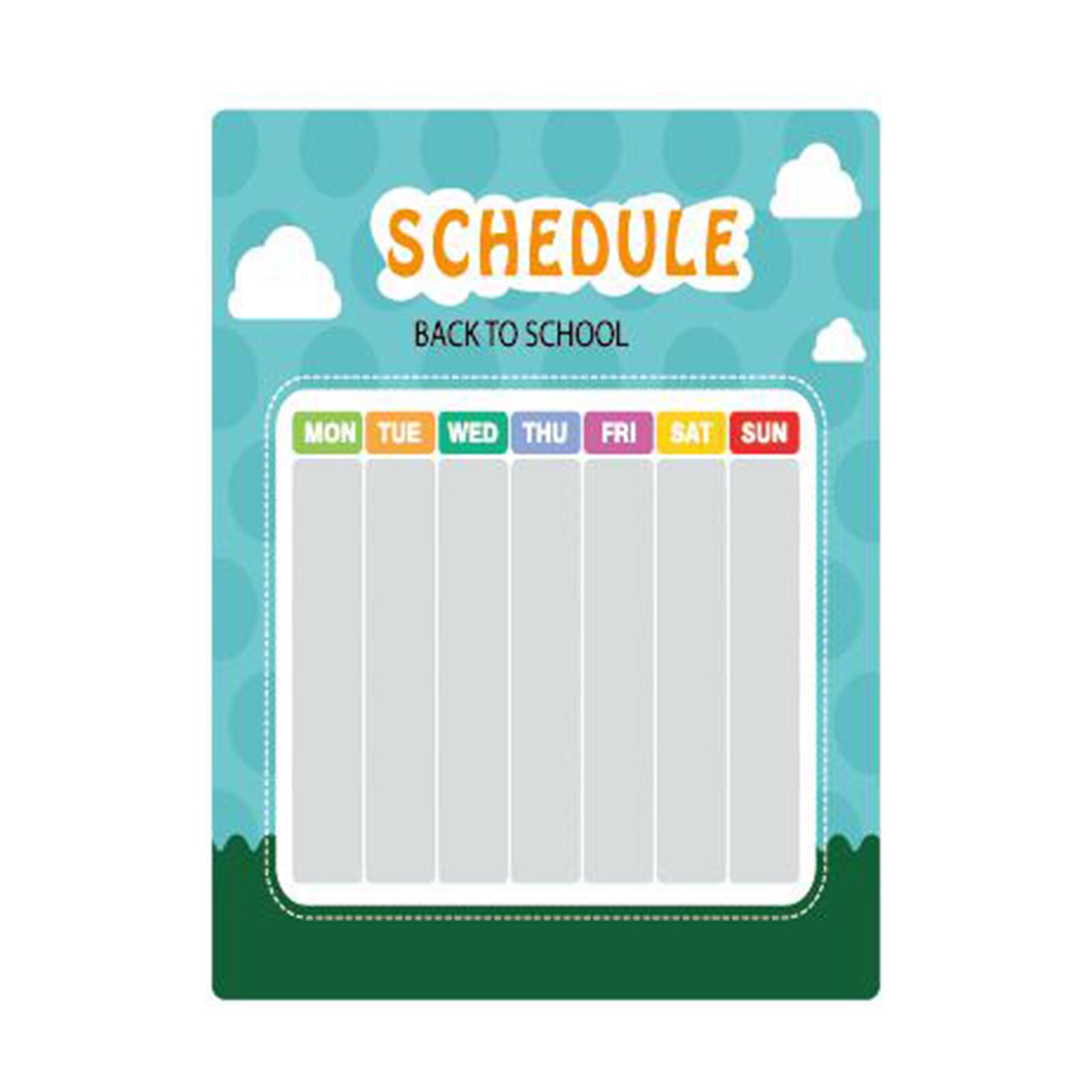 45#Magnetic Weekly & Monthly Planner Whiteboard Fridge Magnet Flexible Daily Message Drawing Refrigerator Bulletin White Board