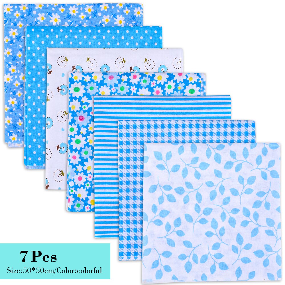 25*25cm Mixed Printing Cotton Fabric Printed Cloth Sewing Quilting Fabrics For Patchwork Sewing Materials Quilting DIY Clothes: C